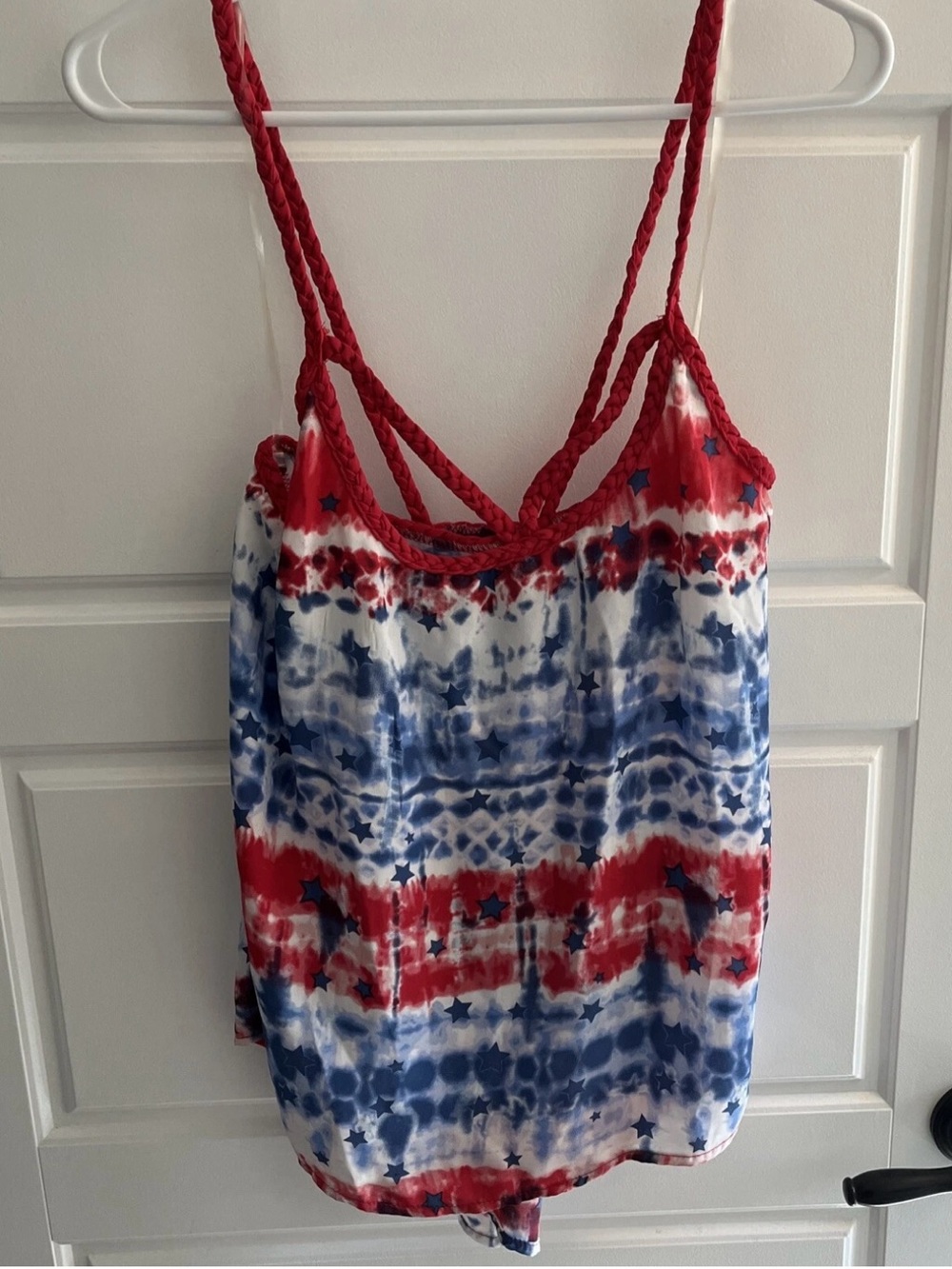 Patriotic STARS AND STIPES. Red,  White, and Blue TANK top